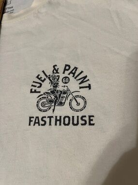 Fast House Men's Fuel & Paint Graphic Tee - Cream Medium